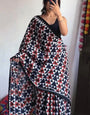 Evanescent 1-Minute Ready To Wear Multi Color Cotton Saree