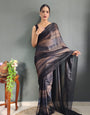 Phenomenal Coffee 1 Minute Ready To Wear Nylon Silk Saree