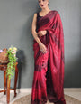 Lovely Maroon 1 Minute Ready To Wear Nylon Silk Saree