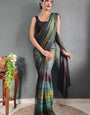 Evocative Green 1 Minute Ready To Wear Nylon Silk Saree