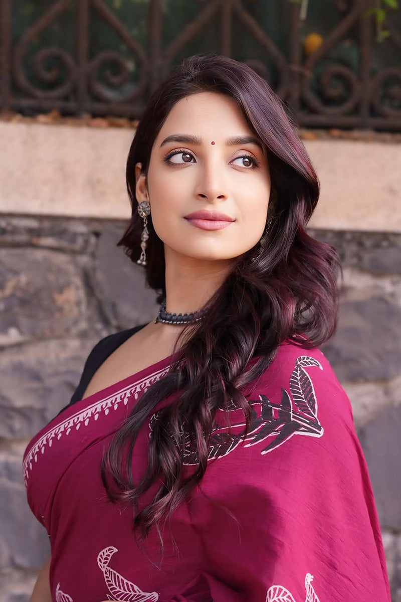 Scrumptious Pink 1 Minute Ready To Wear Mul Cotton Digital Printed Saree With Pocket