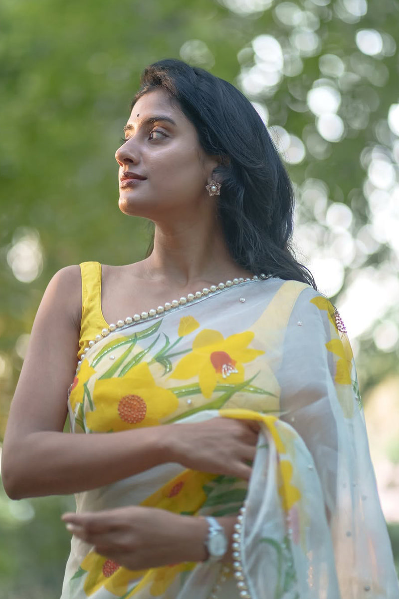1 Minute Ready To Wear Mul Cotton Digital Printed Saree