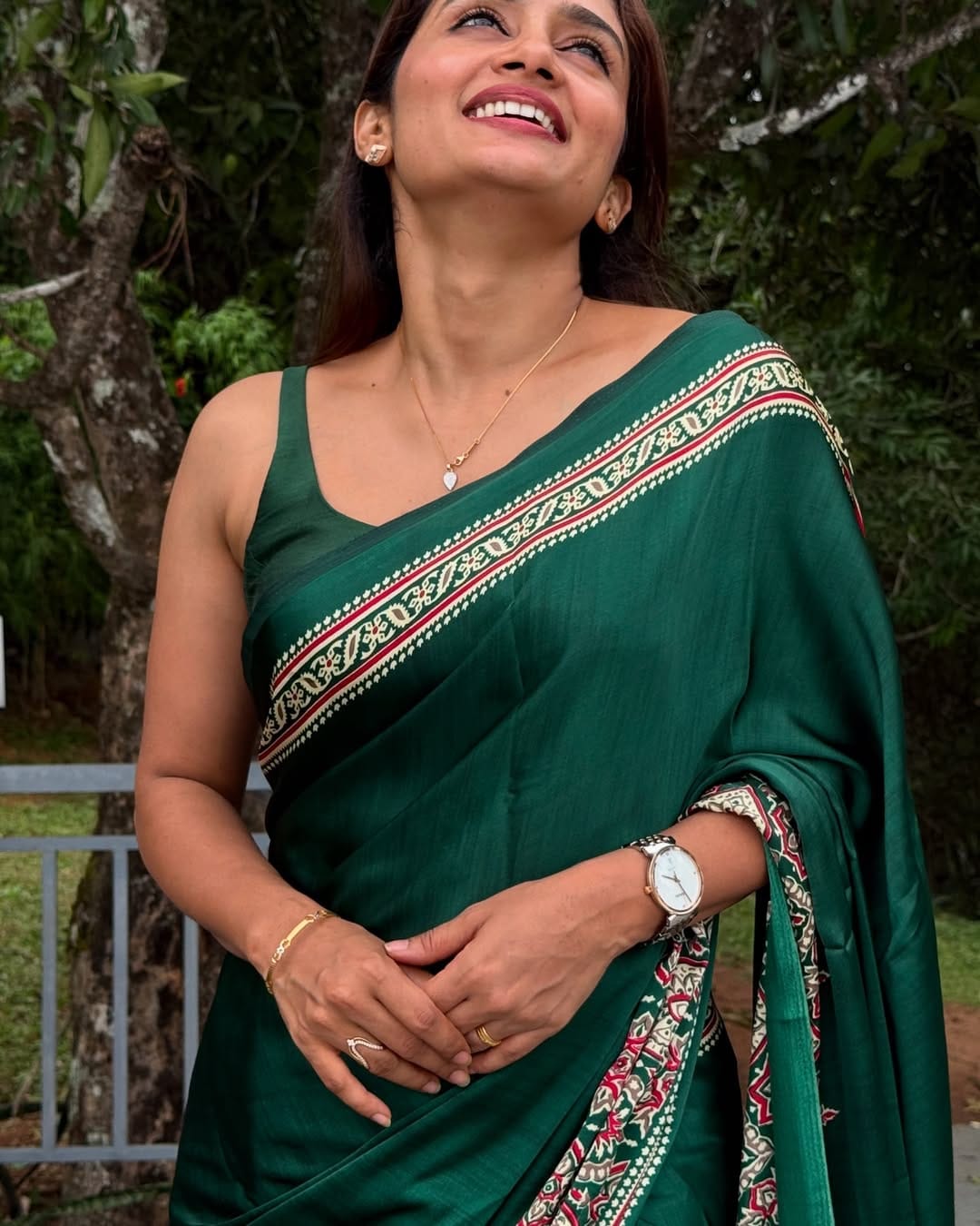 Unequalled Green 1 Minute Ready To Wear Premium Crape Silk Saree